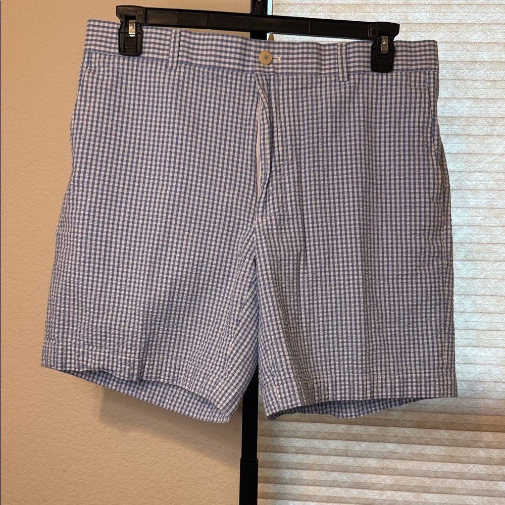 Southern Tide Skipjack Blue Gingham Mens Shorts